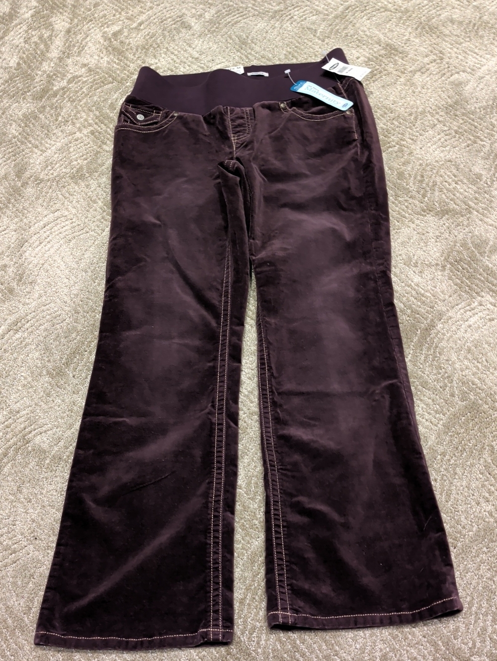 Old Navy Plum Corduroy Boot-Cut Pull-On Pants